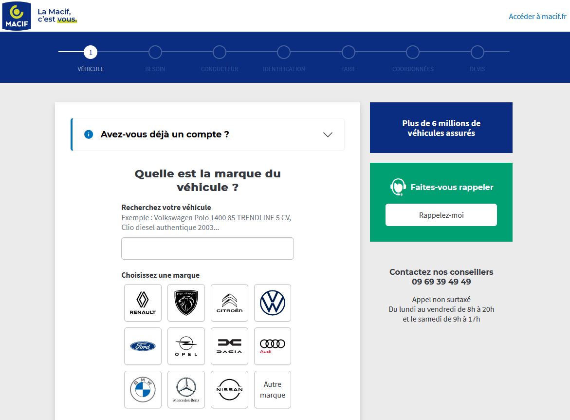 obtenez votre devis auto rapide avec macif en quelques clics. comparez les garanties, ajustez votre couverture et profitez d'une assurance auto adaptée à vos besoins.